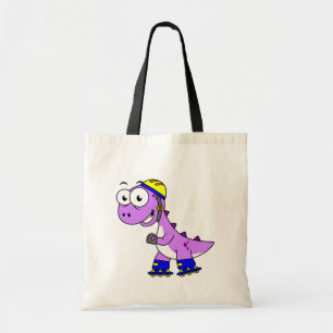 Illustration Of A Skating Tyrannosaurus Rex. Tote Bag