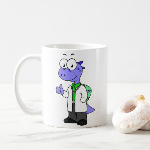 Illustration Of A Spinosaurus Doctor. Coffee Mug