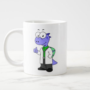 Illustration Of A Spinosaurus Doctor. Large Coffee Mug