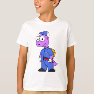 Illustration Of A Spinosaurus Plumber. T-Shirt