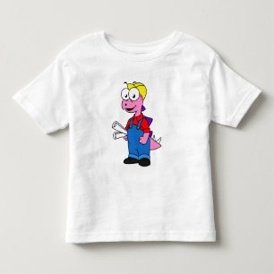 Illustration Of A Stegosaurus Construction Worker. Toddler T-Shirt