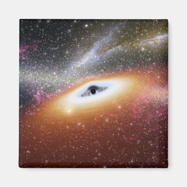 Illustration of a supermassive black hole magnet (Front)