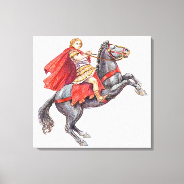 Illustration of Alexander the Great Canvas Print (Front)