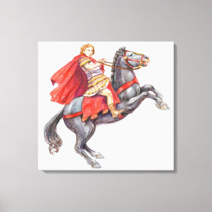 Illustration of Alexander the Great Canvas Print