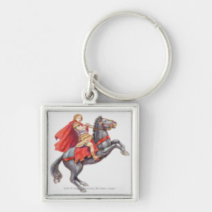 Illustration of Alexander the Great Key Ring