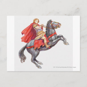 Illustration of Alexander the Great Postcard