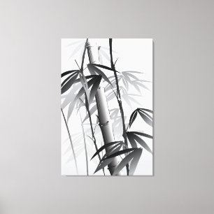 Illustration of an Oriental style painting Canvas Print
