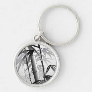 Illustration of an Oriental style painting Key Ring