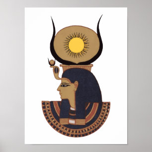 Illustration of Ancient Osiris Egyptian god Poster