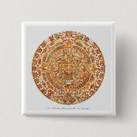 Illustration of Aztec sun stone