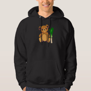 Illustration Of Bear Garlic A Brown Bear And A Lee Hoodie