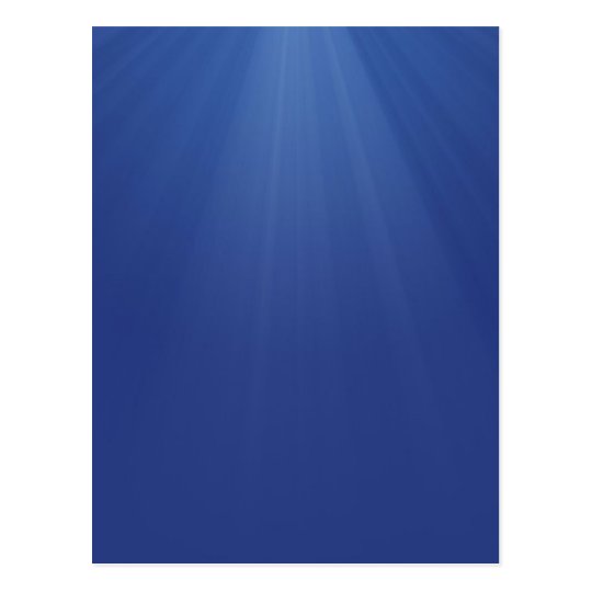 Illustration Of Blue Rays Postcard