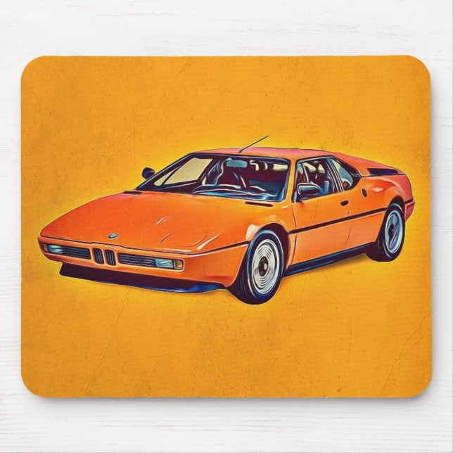Illustration of BMW M1 Mouse Mat (Front)
