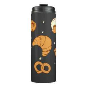 Illustration of bread thermal tumbler