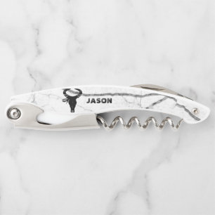 Illustration of Bull Skull Corkscrew