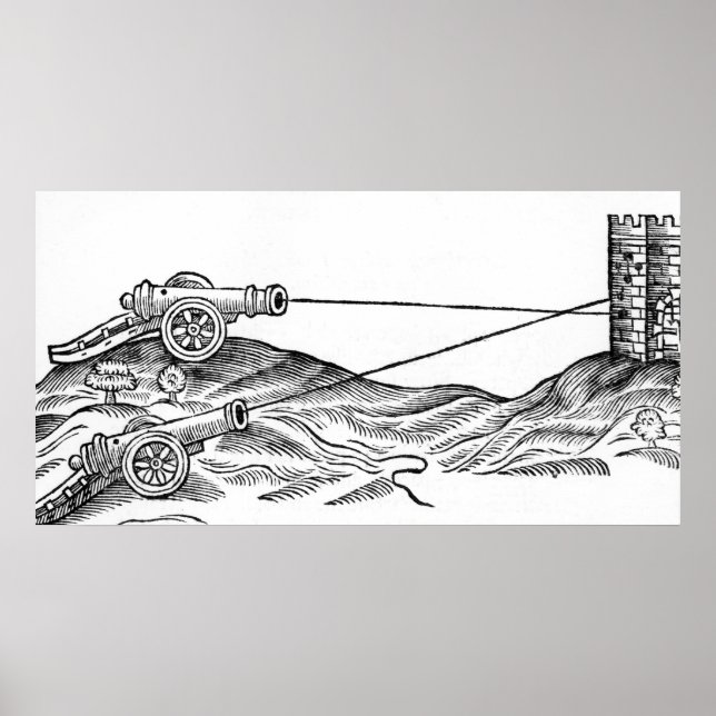 Illustration of Cannon Fire Poster (Front)
