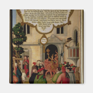 Illustration of Christ's teaching Magnet