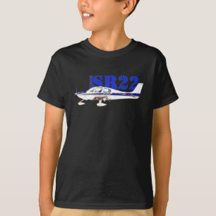 Illustration Of Cirrus SR22 Light Aircraft Design T-Shirt