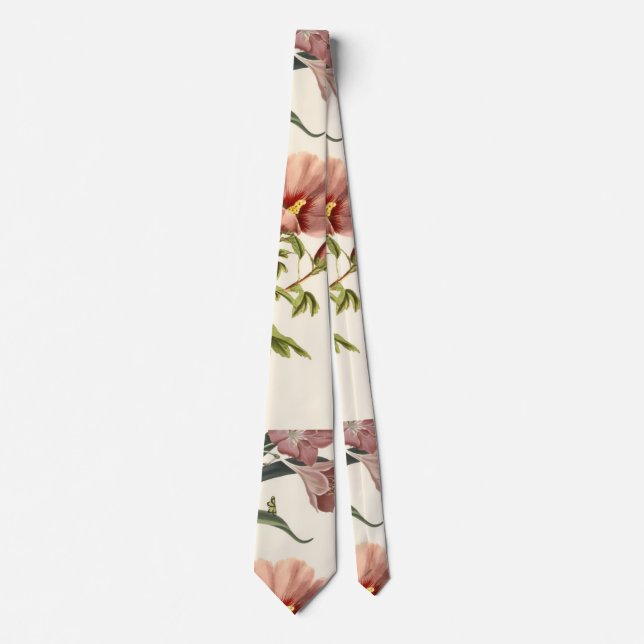 Illustration of colourful flowers  tie (Front)