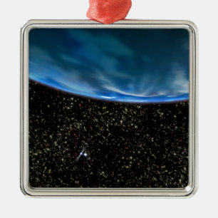 Illustration of Earth's horizon Metal Tree Decoration