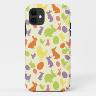Illustration of Easter background iPhone 11 Case