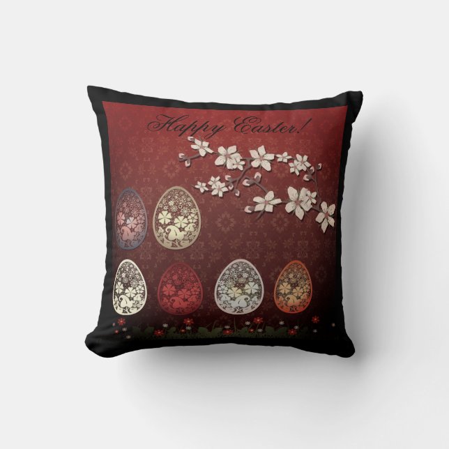 Illustration of Easter , Easter eggs, Easter Cushion (Front)