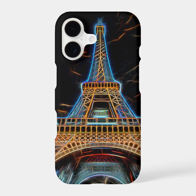 Illustration of Eiffel Tower - Paris, France (Back)