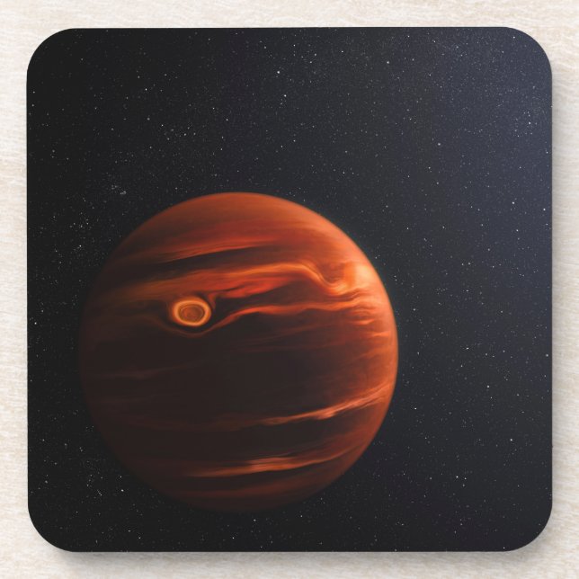 Illustration Of Exoplanet Vhs 1256 B And Its Stars Coaster (Front)