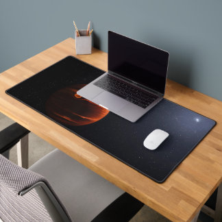 Illustration Of Exoplanet Vhs 1256 B And Its Stars Desk Mat