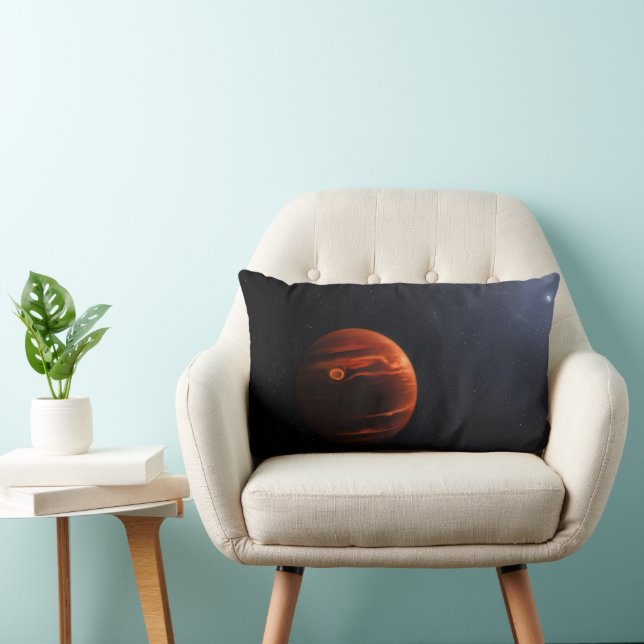 Illustration Of Exoplanet Vhs 1256 B And Its Stars Lumbar Cushion (Chair)