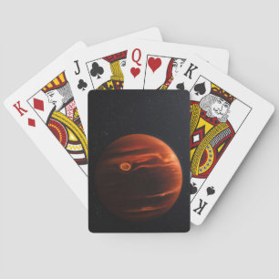 Illustration Of Exoplanet Vhs 1256 B And Its Stars Playing Cards