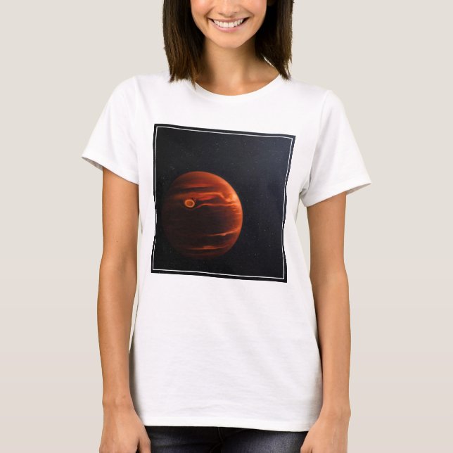 Illustration Of Exoplanet Vhs 1256 B And Its Stars T-Shirt (Front)