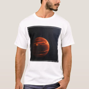 Illustration Of Exoplanet Vhs 1256 B And Its Stars T-Shirt