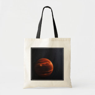 Illustration Of Exoplanet Vhs 1256 B And Its Stars Tote Bag