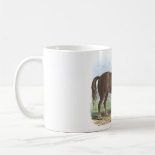 Illustration of heavy horse, Suffolk Punch Coffee Mug