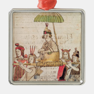 Illustration of Huascar Inca Metal Tree Decoration