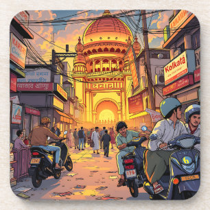 Illustration of  India   Kolkata Coaster