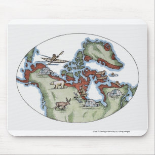 Illustration of Inuit territory Mouse Mat
