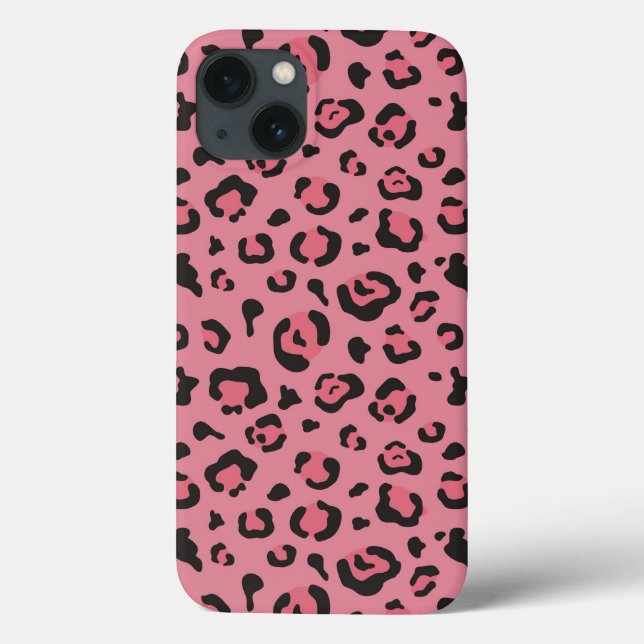 Illustration of Leopard Pink Animal Case-Mate iPhone Case (Back)