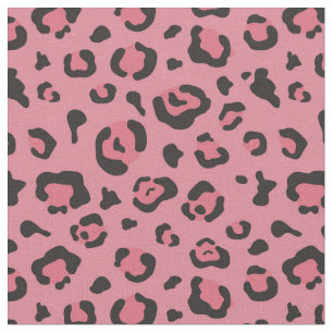 Illustration of Leopard Pink Animal Fabric