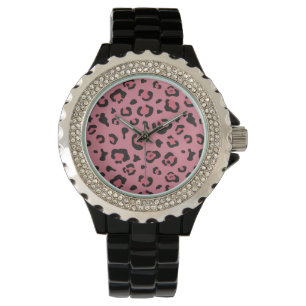 Illustration of Leopard Pink Animal Watch