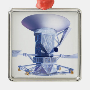 Illustration of Magellan spacecraft Metal Tree Decoration