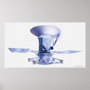 Illustration of Magellan spacecraft Poster