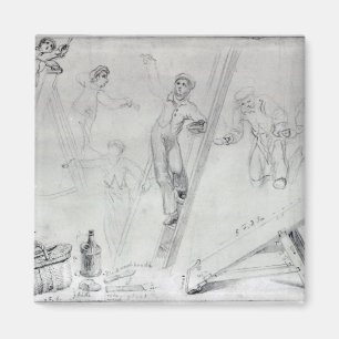 Illustration of Painting and Decorating Magnet