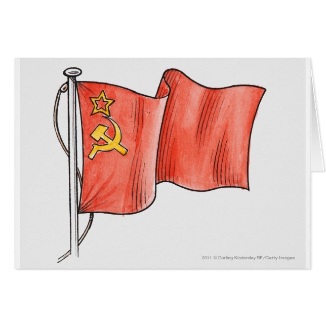 Illustration of Soviet flag (Front Horizontal)