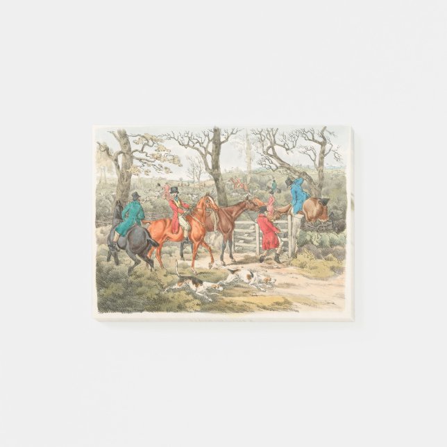 Illustration of sportsmen Sporting Sketches Post-it Notes (Front)