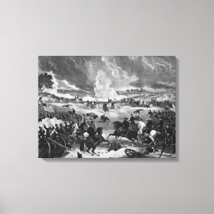 Illustration of the Battle of Gettysburg Canvas Print