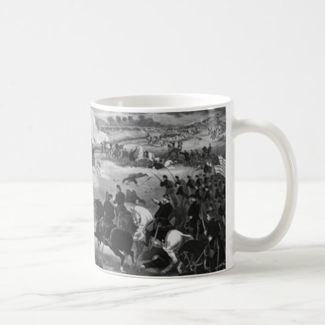 Illustration of the Battle of Gettysburg Coffee Mug (Right)