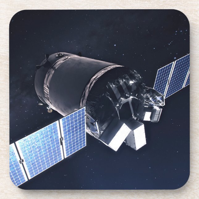 Illustration Of The Dragon Xl Spacecraft. Coaster (Front)