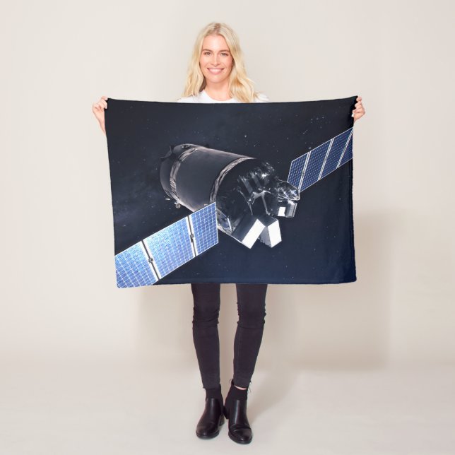 Illustration Of The Dragon Xl Spacecraft. Fleece Blanket (In Situ)
